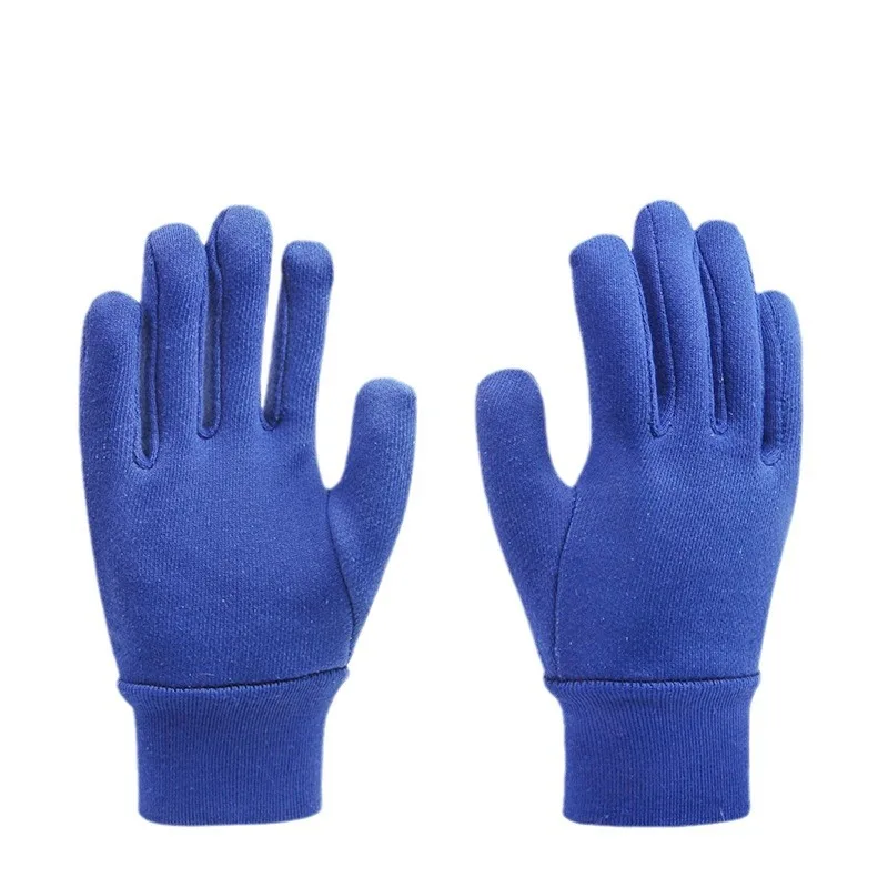 Cotton Knit Gloves Flush Fleece Warm Outdoor Winter Cold Freezer Work Hand High Low Temperature Resist Split Thermal Glove Heat