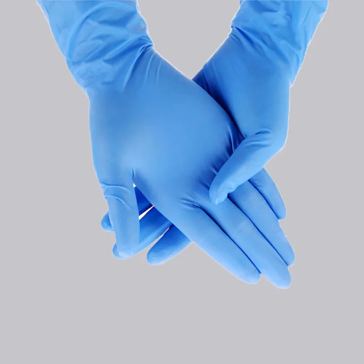 Wholesale Disposable Guantes de nitrilo nitile glov Blue Powder Free latex free Examination