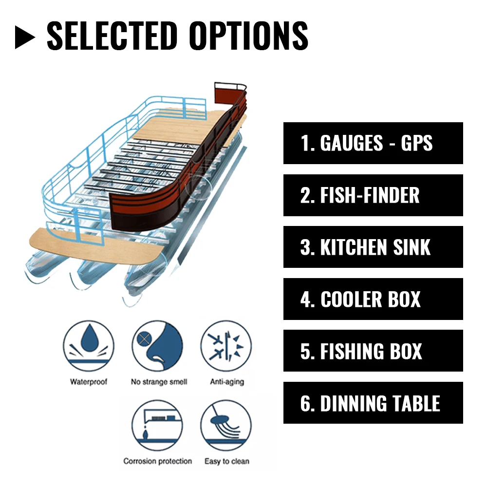 marine family aluminum pontoon boats for sale
