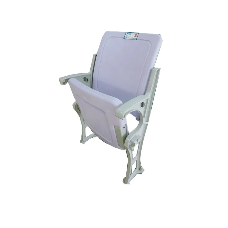 Plastic Folding Stadium Hall Seats Church Chair with Aluminum