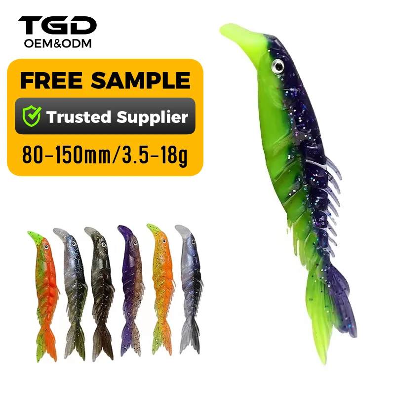Best 8cm 10cm 12cm 15cm 7pcs/box Soft Plastic Fishing Lure Fishbone Bait Lures Swimbait 3D Eyes Bionic Swim