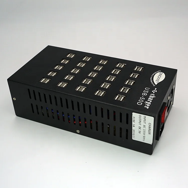 Новый продукт зарядное устройство с 50 Usb-портами 5 В 60 А быстрое для мобильных телефонов Android