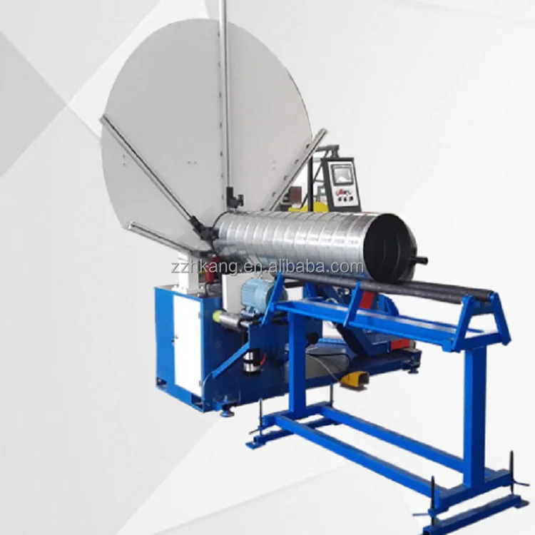 HVAC spiral round duct forming machine for ventilation purpose Good Service Spiral Duct Manufacture Line