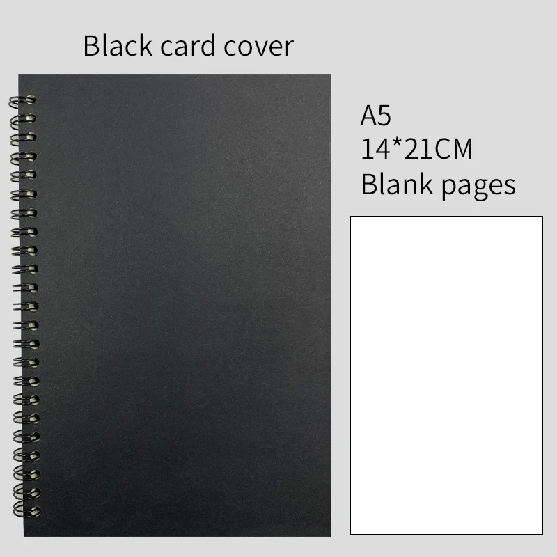 School Office Cheap A5 B5 Classic Spiral Notebook Custom Logo Vintage Journal Notebook