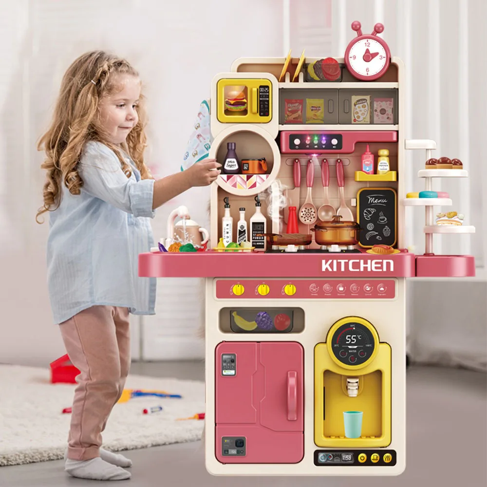 Wholesale early education Play House multifunction plastic big kitchen set toy for kids