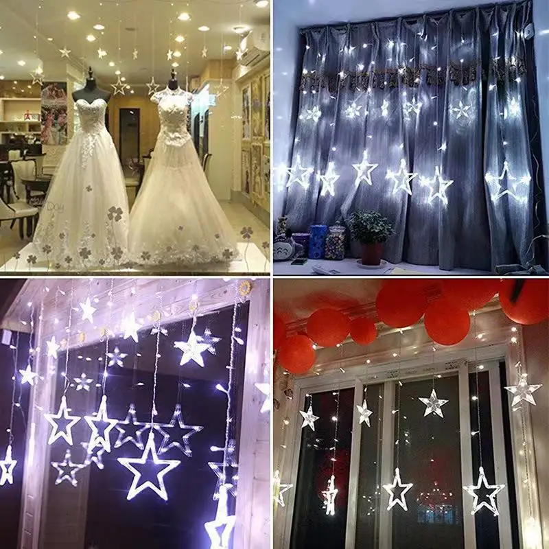 Christmas Lights Romantic Fairy Star pendant 2M 5 Colors LED String Light For Holiday Home Decoration
