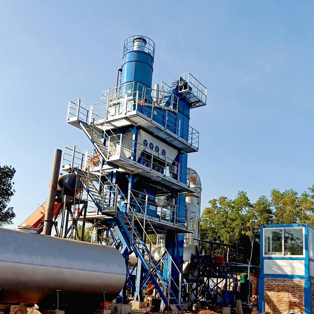 pre-mixed Asphalt Plant 80t/h Stationary Asphalt Mixing Plant