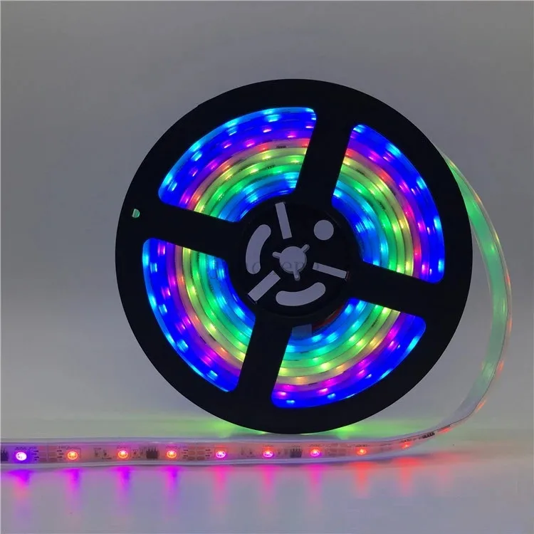 Ws 2811 ws2818 ws2801 ws2812b ws2812 smd 60 Светодиодная одноцветная rgb flexi адресная 72 Пиксельная лента