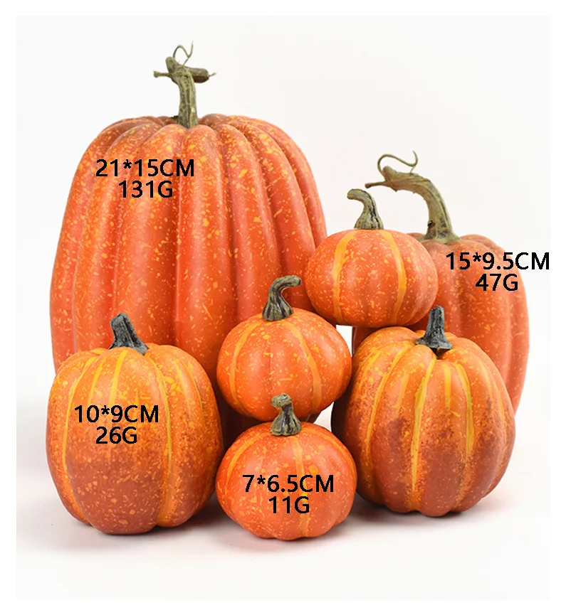 China Manufacturer Wholesale Foam Pumpkins For Artificial Faux Foam Pumpkin Halloween Thanksgiving Table Fall Harvest Home Decor