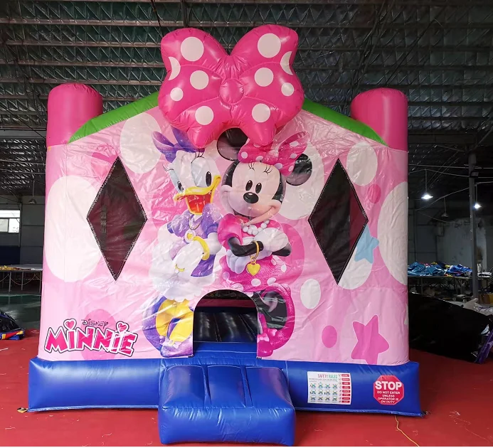 New Child  Commercial PVC Moonwalk Jumper Bounce Jump Inflatable Commercial Bounce House For Kid Party Combo With Water Slide