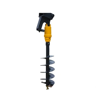 Excavator drilling Soil machine Earth drill Ground auger hole digger