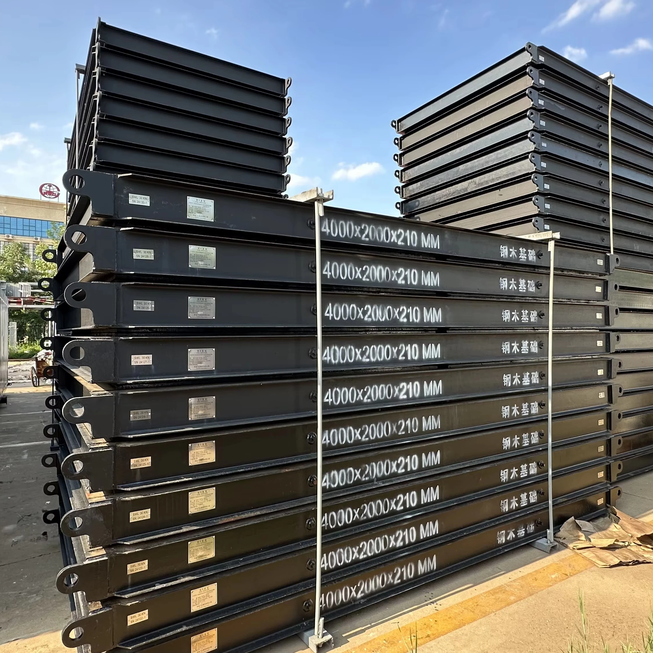 Steel and Wood Drilling Rig Mat Steel-Wood Base Steel Wood Foundation Structure For Oilfield