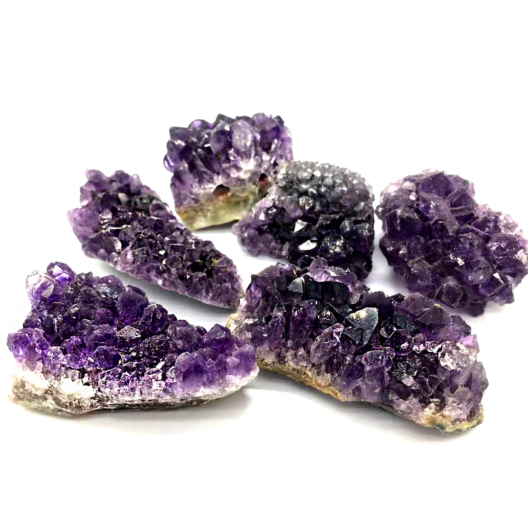 High Quality Natural Raw uruguay Amethyst Cluster Purple Crystal Rough Stone amethyst Chunks
