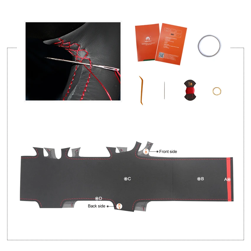 MEWANT New Fashion Car Interior Accessories For Opel Vectra C 2002-2005 Signum 2003-2005 Suede Steering Wheel Cover Anti Skid