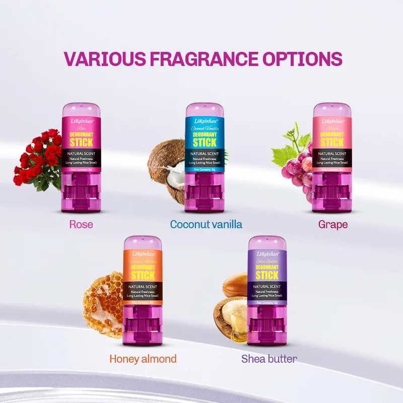 Natural Vegetarian Tasteless Invisible Solid Deodorant Stick Fragrance Gel for Effective Antiperspirant Protection