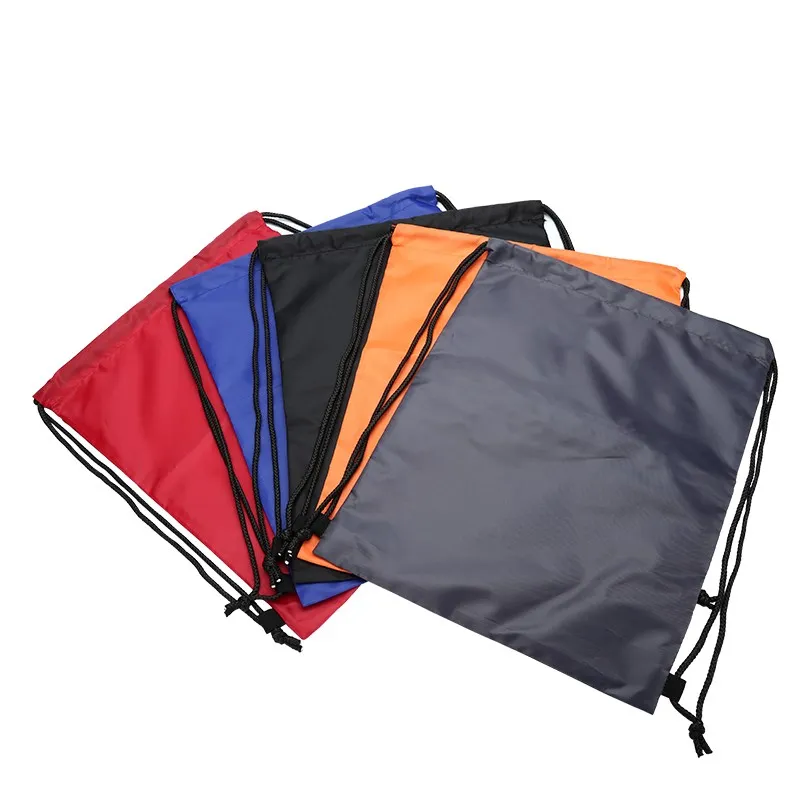 waterproof 420D heavy polyester OEM drawstring bag 210D ECO backpack bag