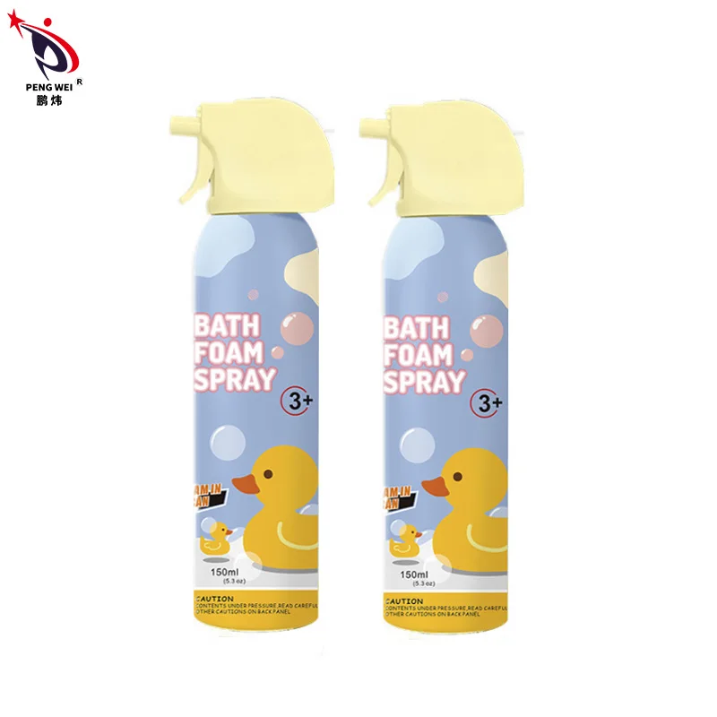 Refreshing Skin Friendly Body Bath Foam Spray Kids-Friendly Stain-Free Formula for Kids Bath Supplies