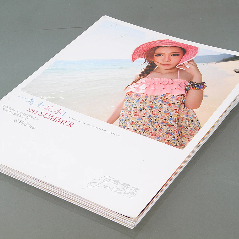 Soft Cover Custom Design Book Printing  magazine Printing Service