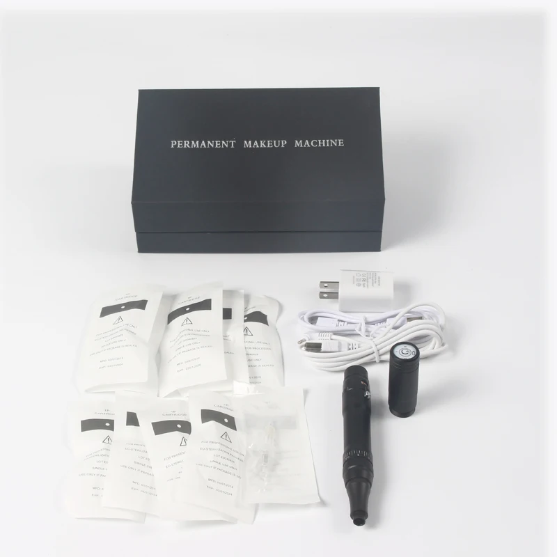 Electric Wireless Permanent Makeup Machine Set 3 Level Speed Rotary Tattoo Machine Pen For Brow Shading