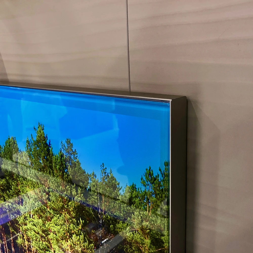 Total Thickness Of 30mm  Custom Edge-Lit Ultra-Thin Frameless Fabric Light Box Light Guide Plate Light Box Advertising Display