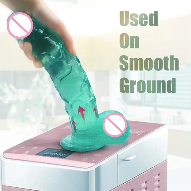 30 cm green penis Factory lowest price colors available soft PVC material huge penis SILICONE DILDO for female