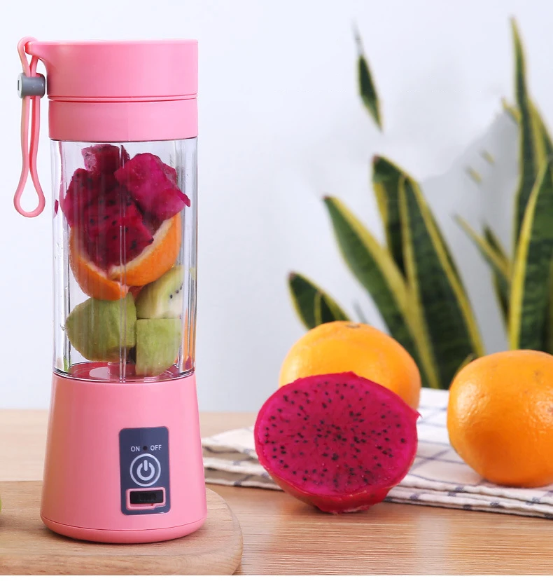 Home Kitchen Accessories Electric Mini USB 6 Blades Juicer Cup Machine Portable Fruit Kitchen Tools Bottle Juicer Blender