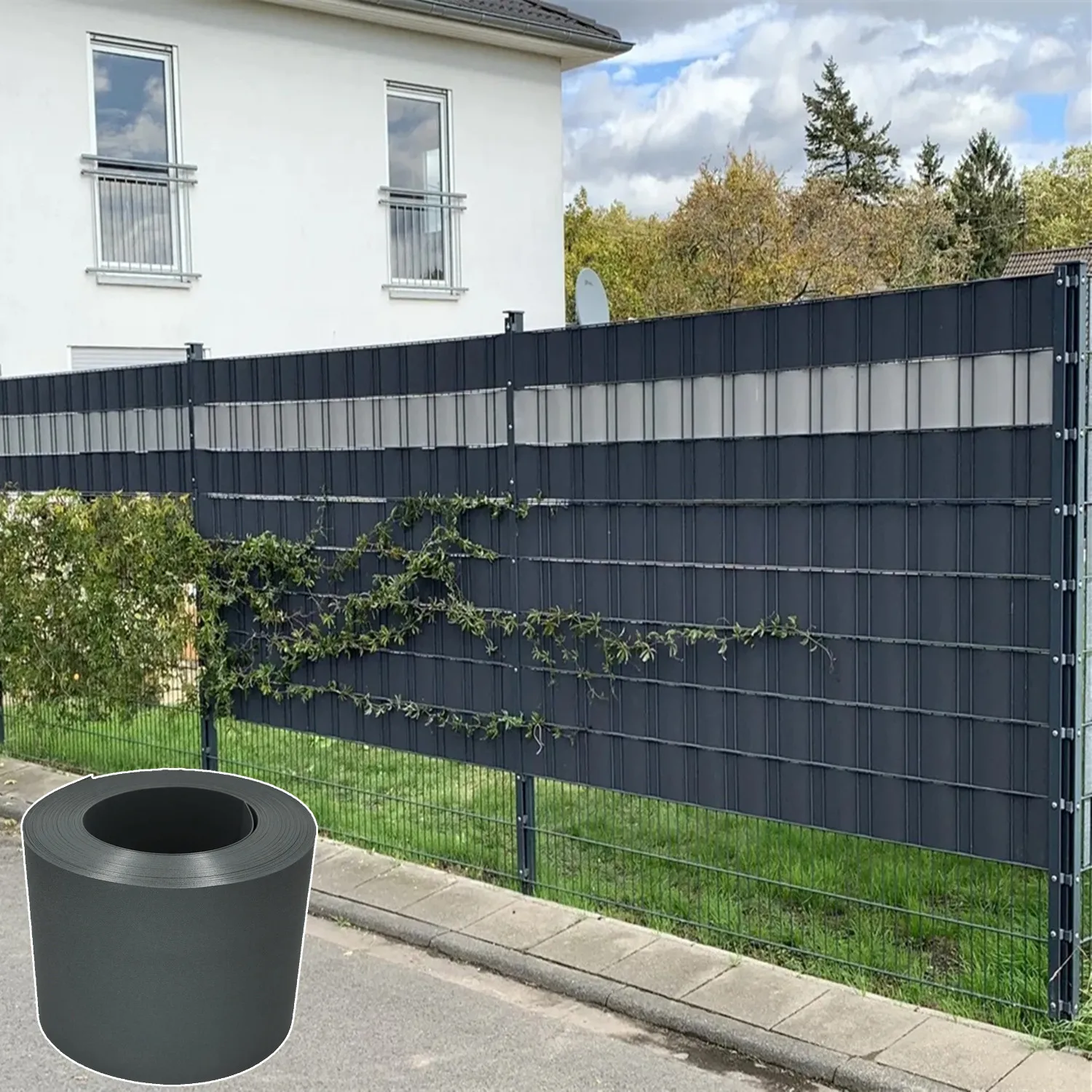 Easy Installation 1.1mm 19cm*26m Premium Polypropylene Tape Privacy Hart PP Strip Screen Garden Fence Sichtschutzstreifen