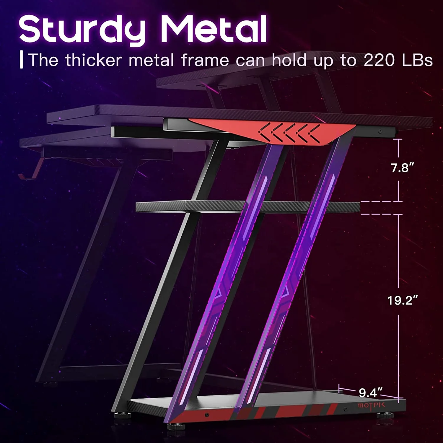 Hot Sale Office Lifting Revolving Student Adjustable Gaming Desk