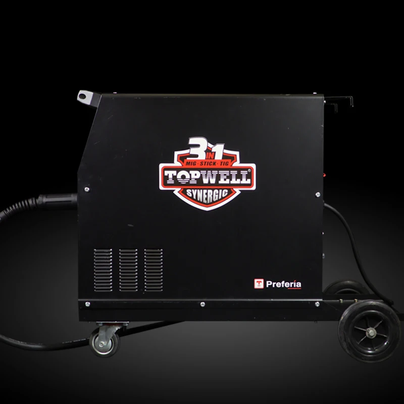 Aluminum welding expert simple mig welding machine IGBT Modules TOPWELL PROMIG-250SYN PULSE