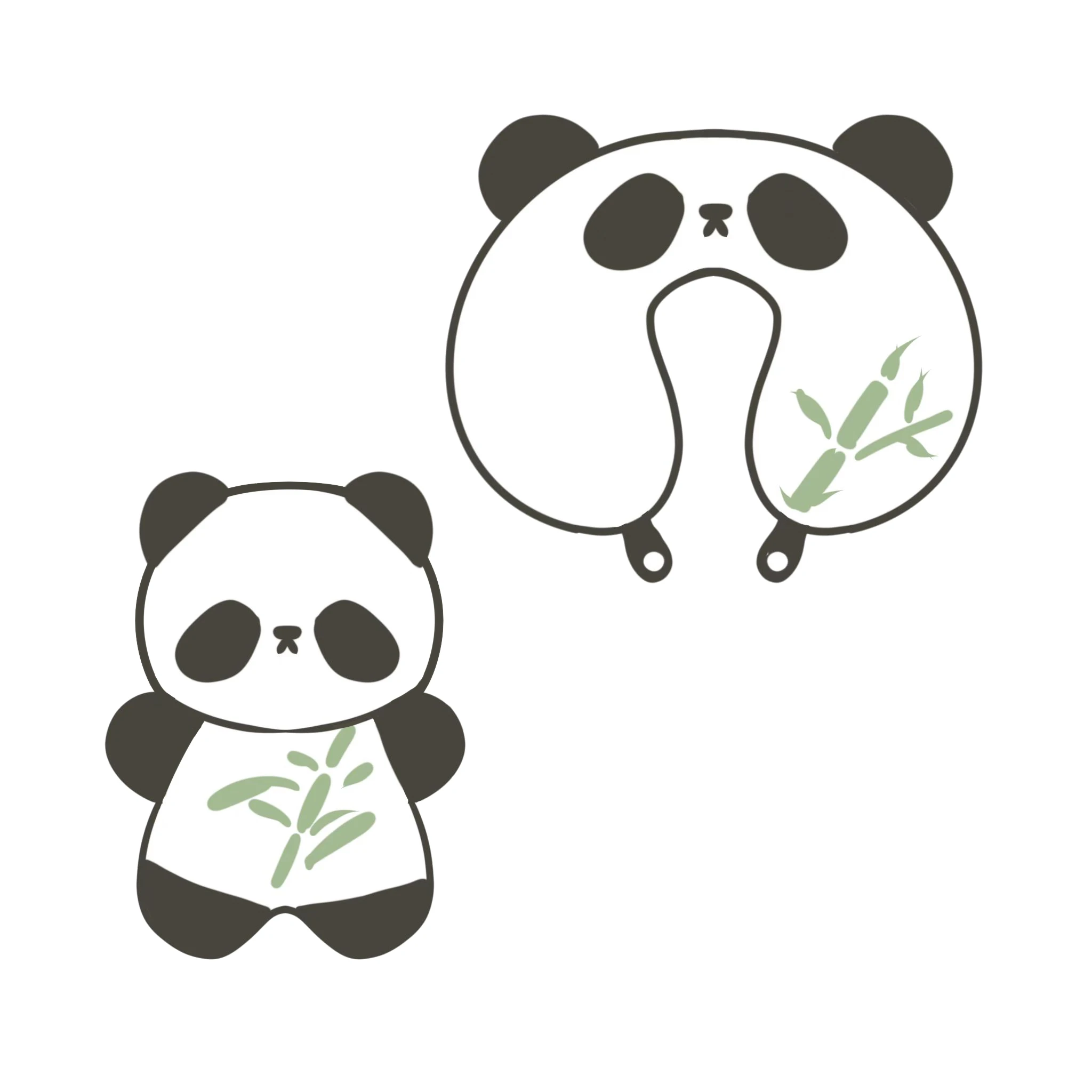 Custom animal print throw pillow Design Factory OEM cat U-Shaped neck pillow soft nap pillow For Airplane Car