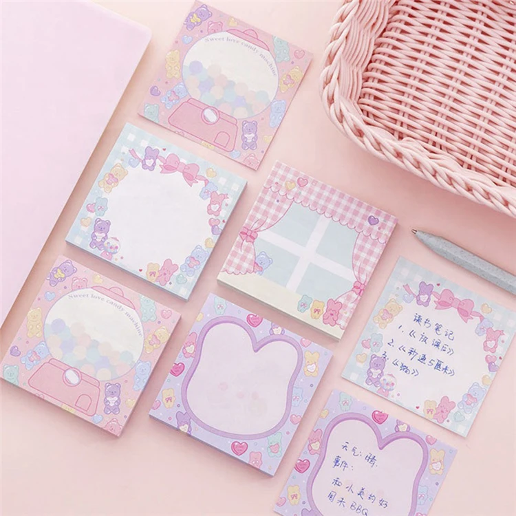 Wholesale customised colors recyclable Stationery Office Sticky Notes Pad