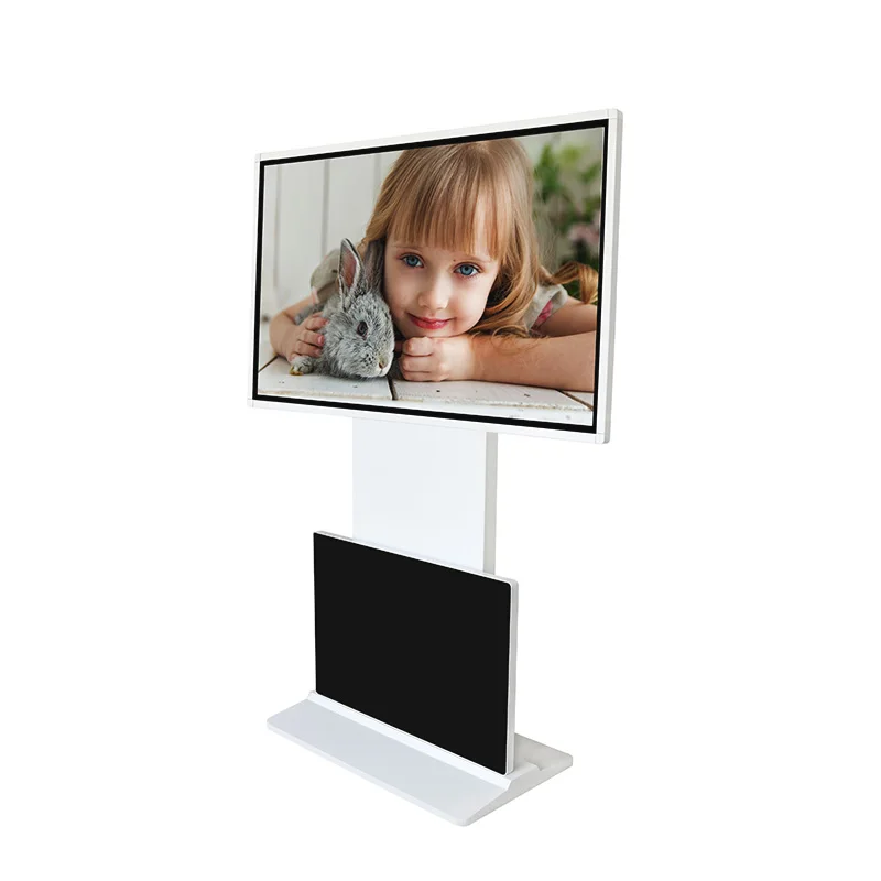 Lobby floor stand 55inch rotating kiosks screen kiosk wireless/4G terminal