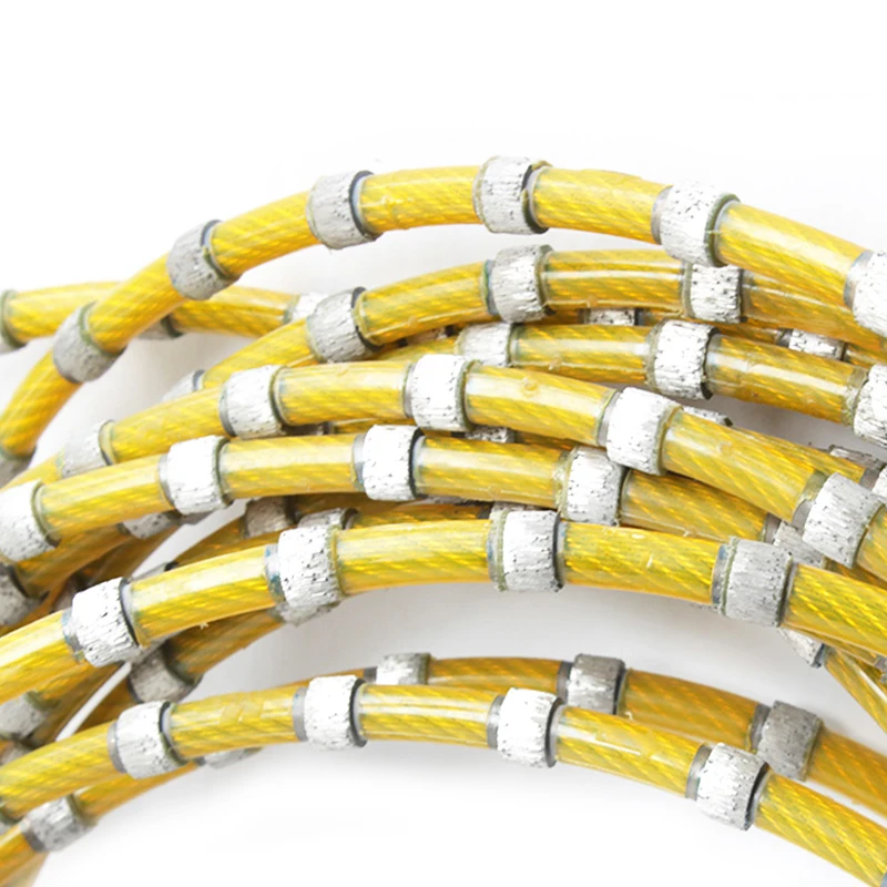 5.3mm 7.3mm granite marble cutting mini diamond multi wire saw rope for