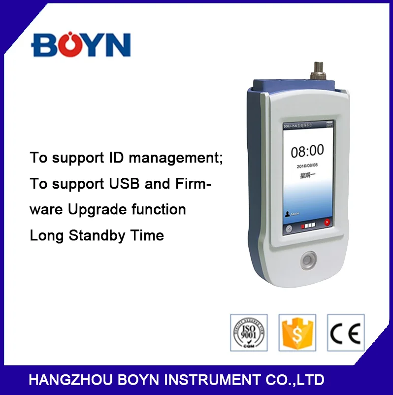 DDBJ-351L Laboratory portable high precision conductivity meter with TFT touch screen support USB and Firmware Upgrade function