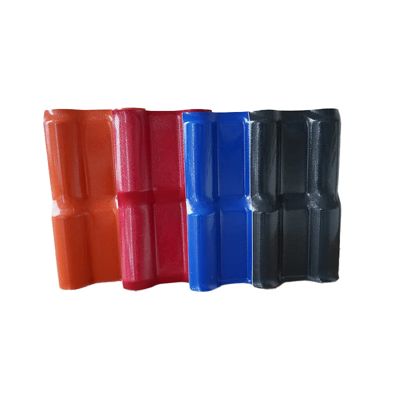 In Stock 2.3mm Terracotta Plastic Synthetic Resin ASA Roof Tile For Villa
