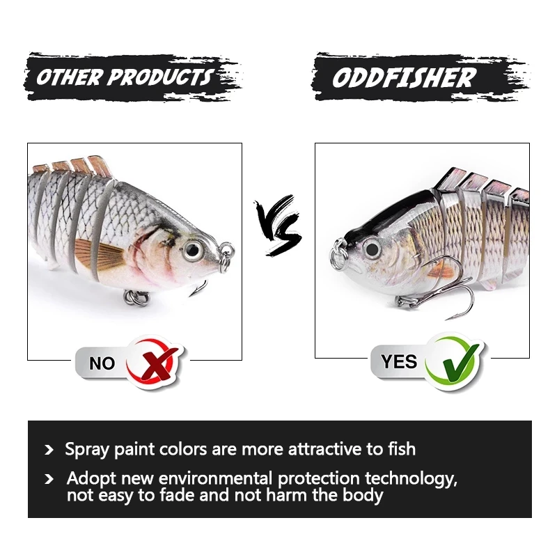 2020 Fishing Lures 8.5cm 11g Multi Jointed Bass Crankbait For Swimbait Wobblers Pike Artificial Bait Walleye For Freshwater