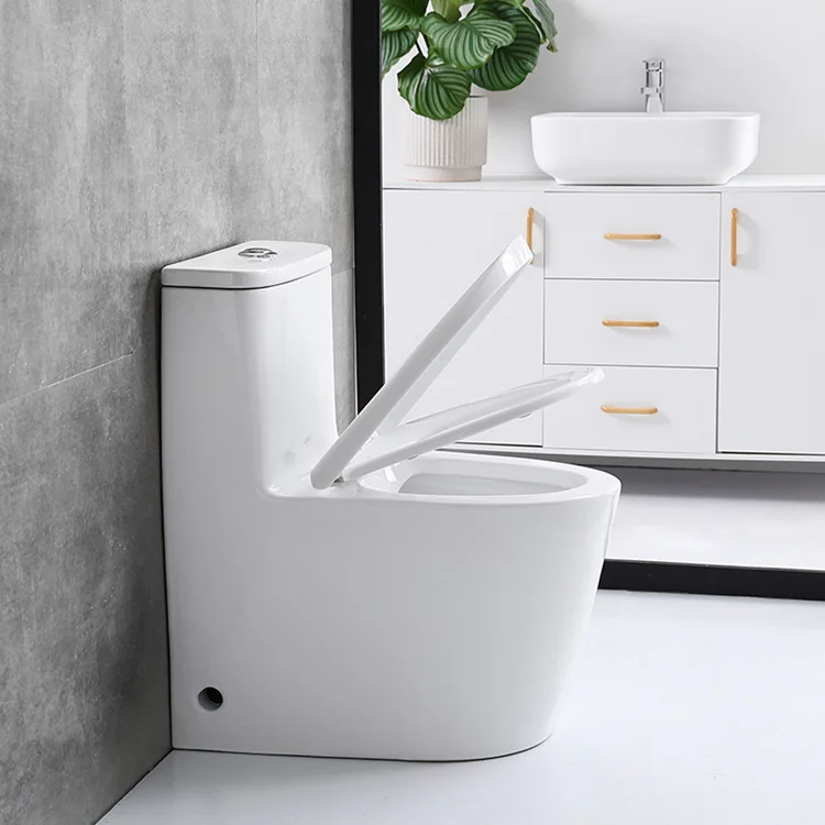 Toilet Bathroom Ceramic One Piece Toilet Wholesale Cheap Price Quiet White Commode Home Water Saving Toilet