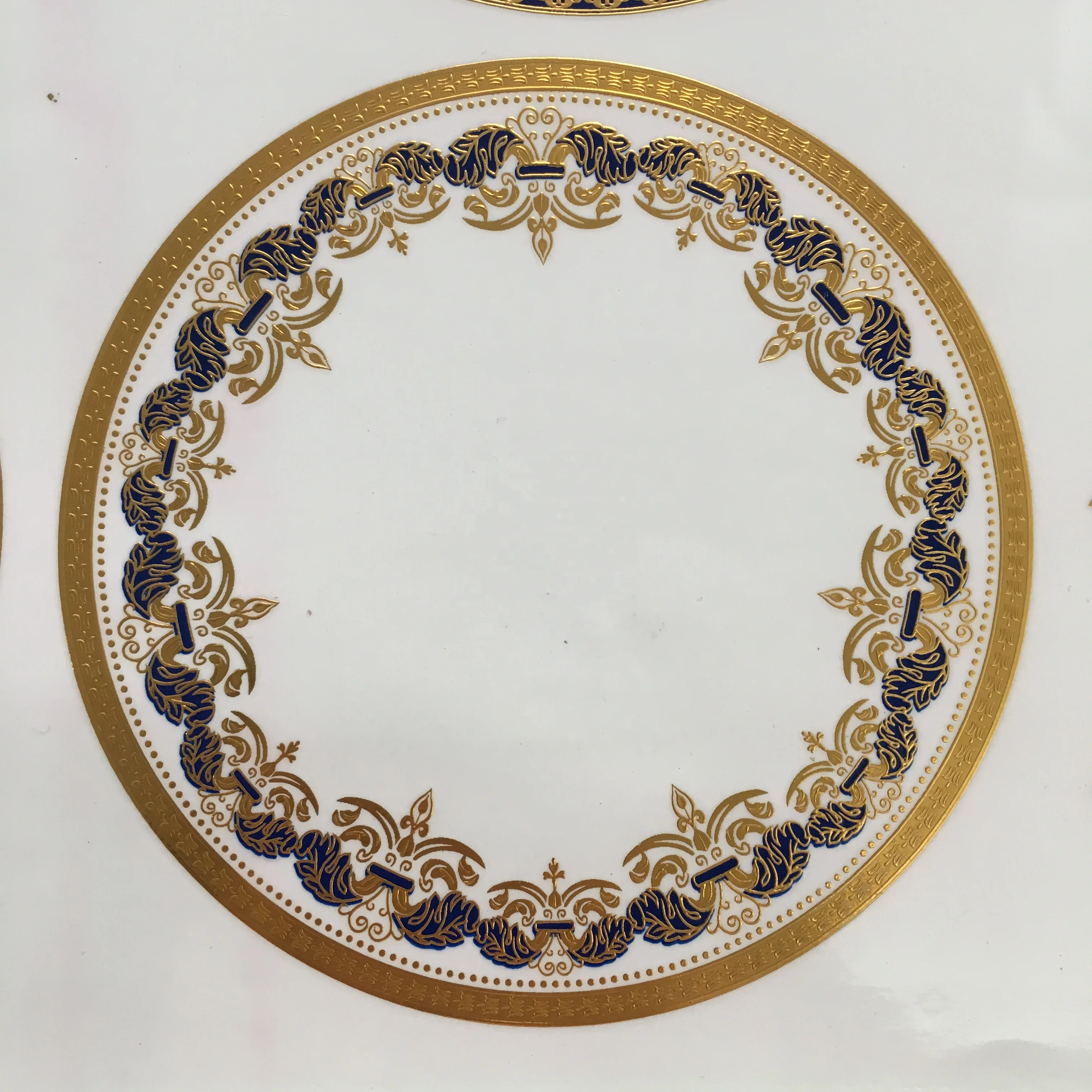 New Design Papel Custom Decal Maker Gold Printing Paper Water Transfer Paper Electroplating Decals Paper