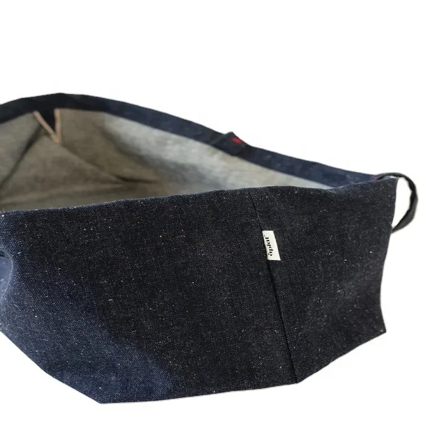 Custom Logo Factory Wholesale Denim Canvas Bag Single Shoulder Bag Large Capacity Tote Bag Denim