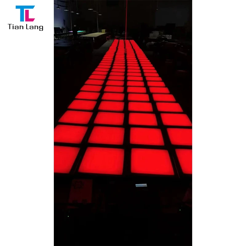 Wedding Decorations Newest Portable Panel Double Tunnel LED 3D Mirror Abyss Dance Floor For DJ Disco Stage Night Club