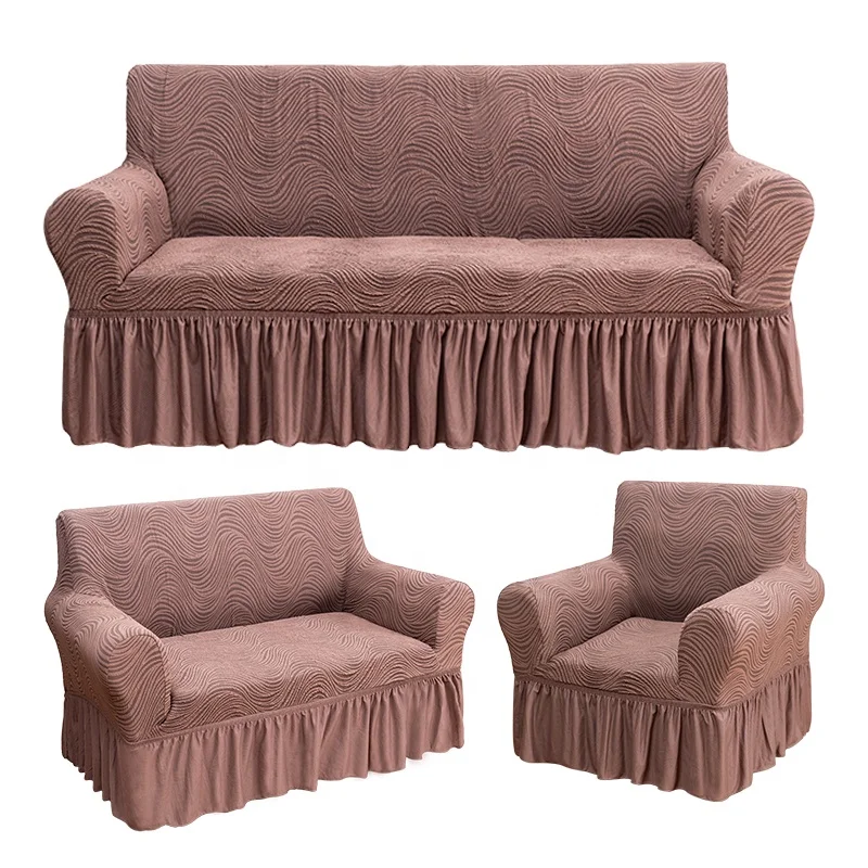 New jacquard design sofa cover 1 2 3 seater elastic covers for sofa couch cover set