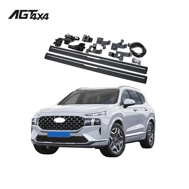 AGT4X4 Auto Accessories For Santafe 2021 electric Running Board electric side bar Car Part electric side step