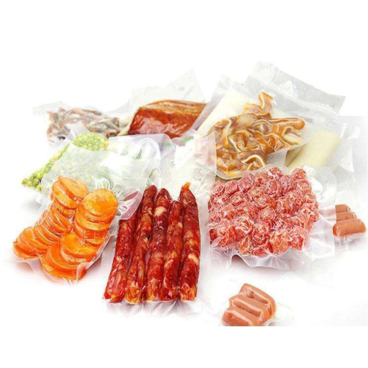 Factory Hot Sale Food Vacuum Bags PA PE Pre-cut Vacuum Sealer Bags Pouch For Meat Steak Fish Sausage Preservation