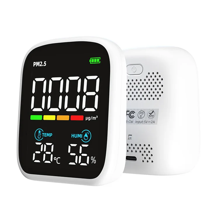 Mini Desktop PM2.5 Meter pm 2.5 sensor Air Quality Detector PM2.5 Dust Sensor Monitor For UK