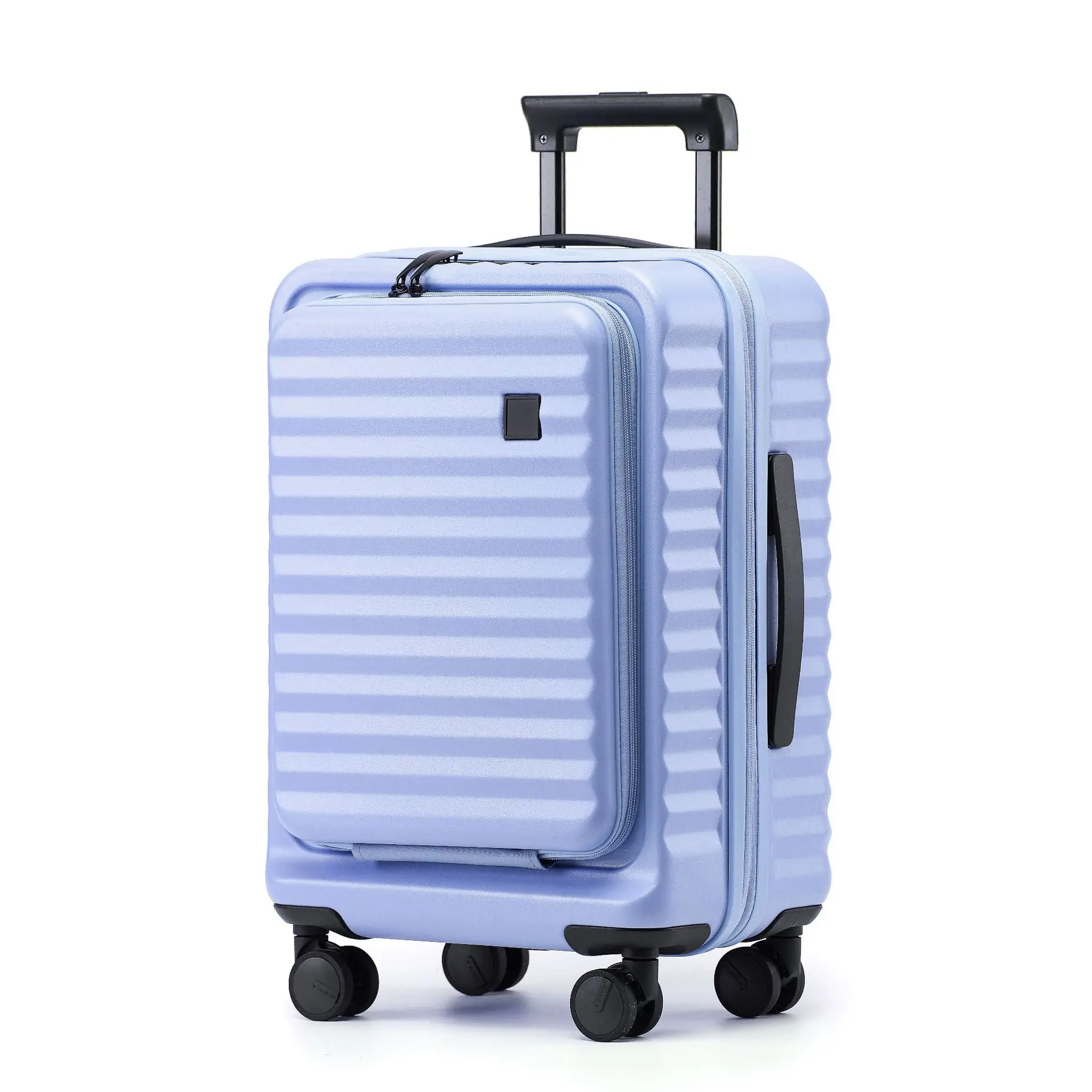 Stylish Expandable 20Inch Suitcase, Front Opening Design with Pull Rod