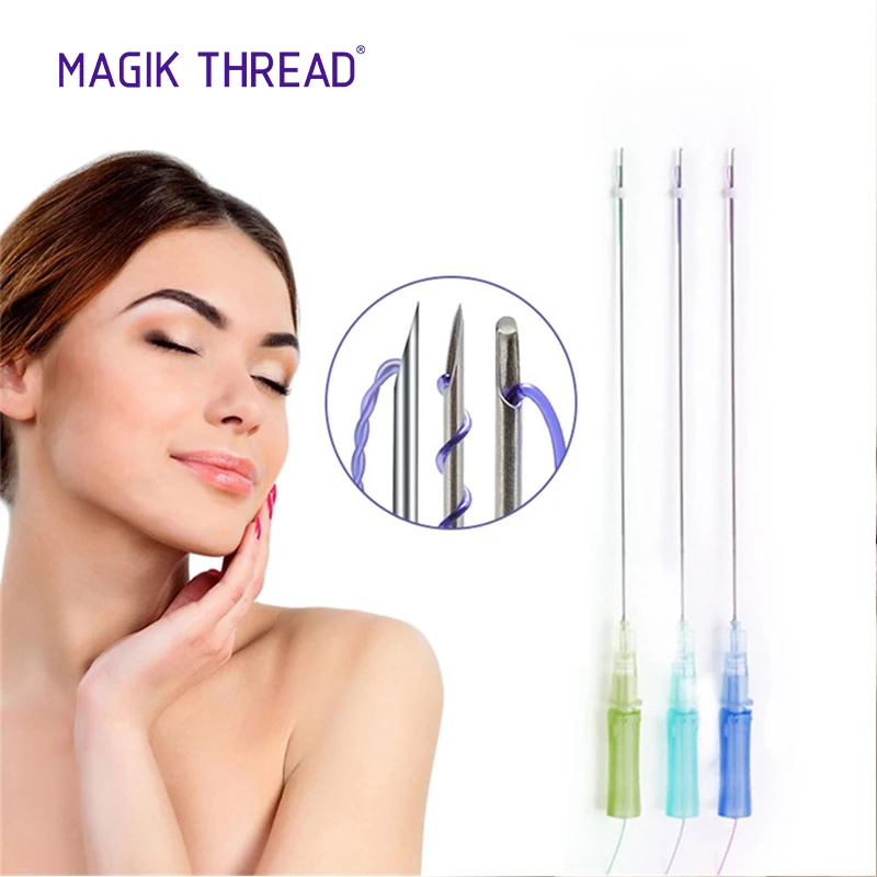 Magik Thread manufacturer mono screw cog thread lifting reversible face filler pdo threads korea with CE certification