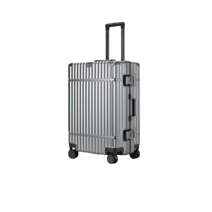 Cartoon White Gps Tracker Case High Quality Luggage Straps For Suitcases Aluminum Frame Trolley Suitcase