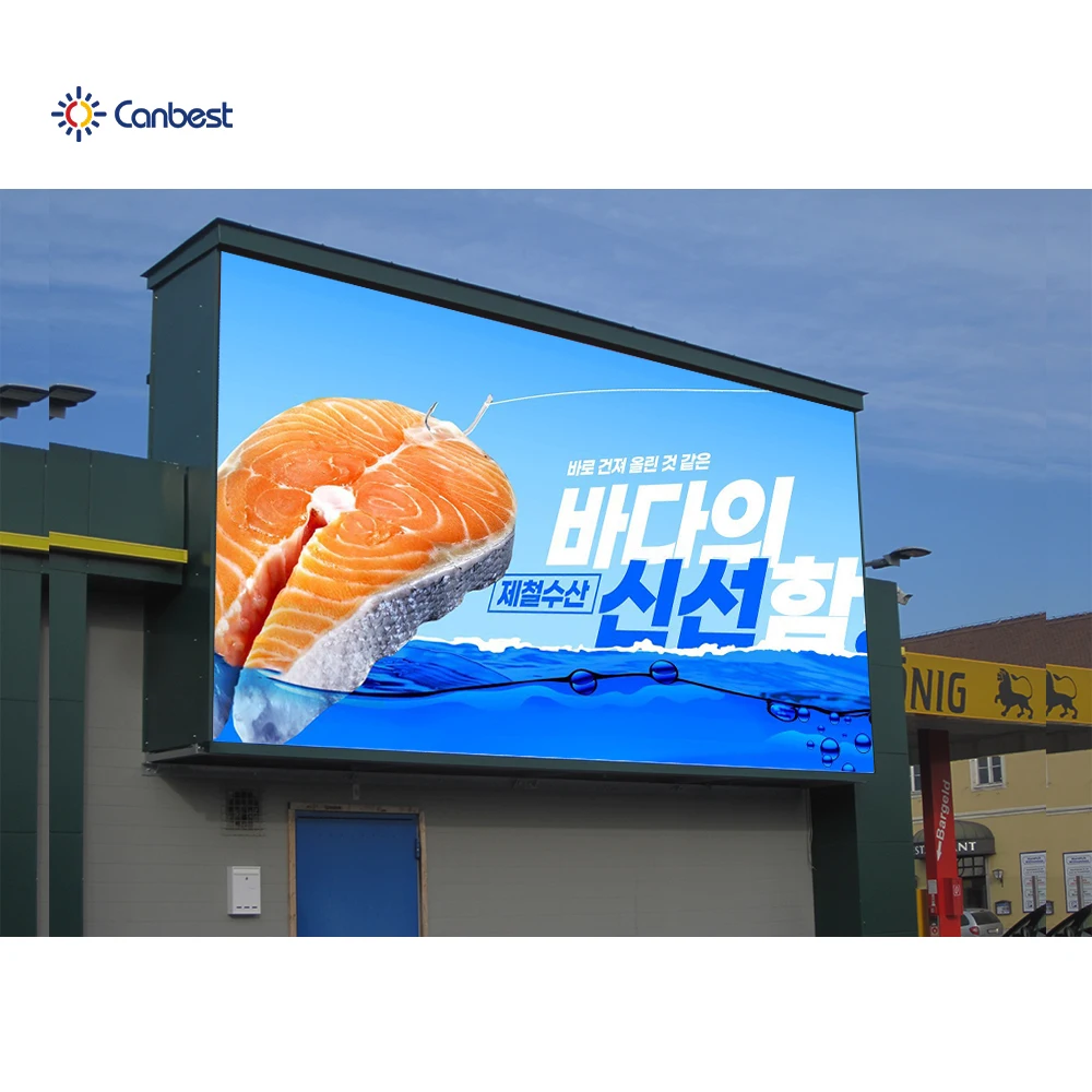 Canbest наружный полноцветный P10 уличный рекламный щит светодиодный дисплей Pantalla знак панель экран