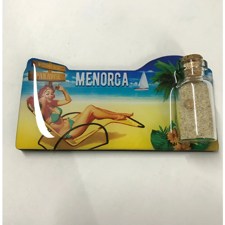 Irregular shape home decoration promotional souvenir gift fridge magnet epoxy