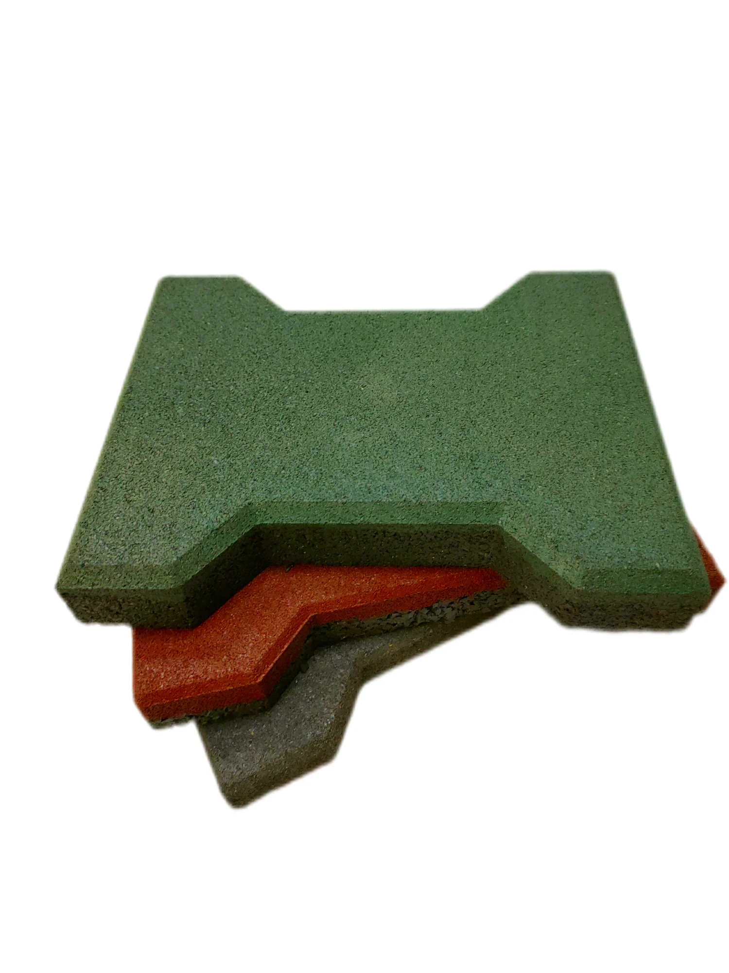 Firm Brick Puzzle Rubber Paver Use for Horse Interlocking Rubber Dog bone Pavers